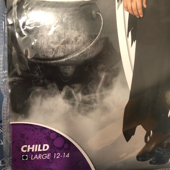 Spirit Halloween Dark Witch costume girls size‎ large 12/14 dress & choker - Picture 2 of 14